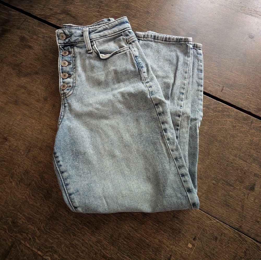 SO high rise mom jeans
